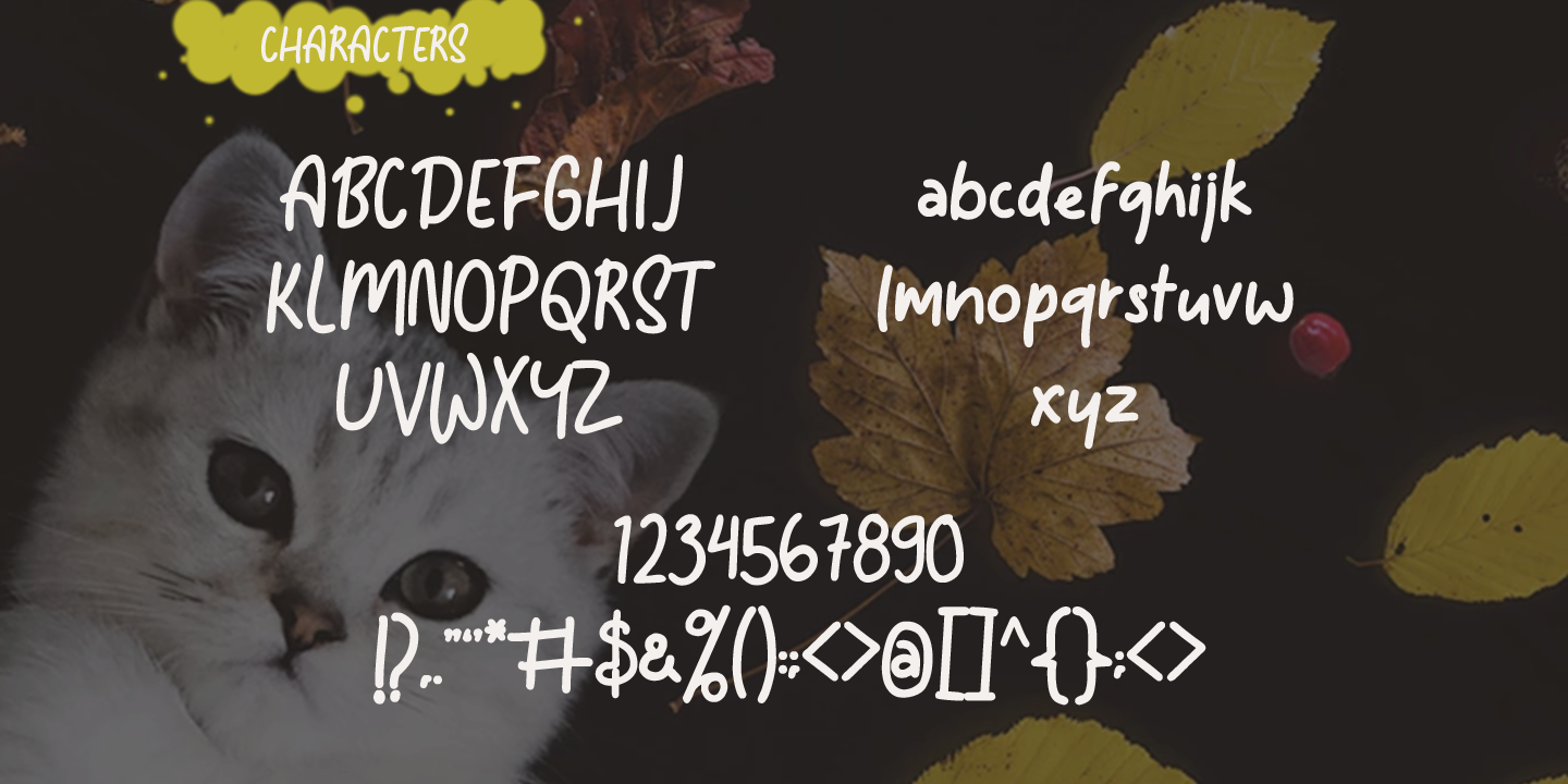 Beispiel einer Tomcat Regular-Schriftart